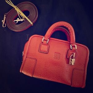 Loewe red and silver mini Amazona